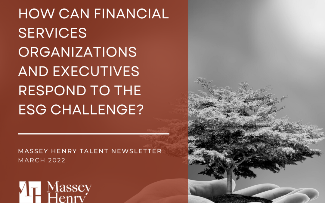 Responding to the ESG Challenge in Financial Services