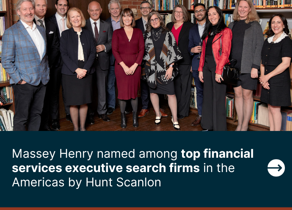 Massey Henry named among top financial services executive search firms in the Americas